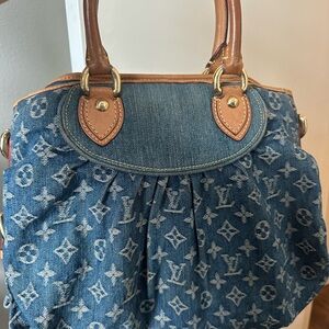 Blue Denim Designer Handbag